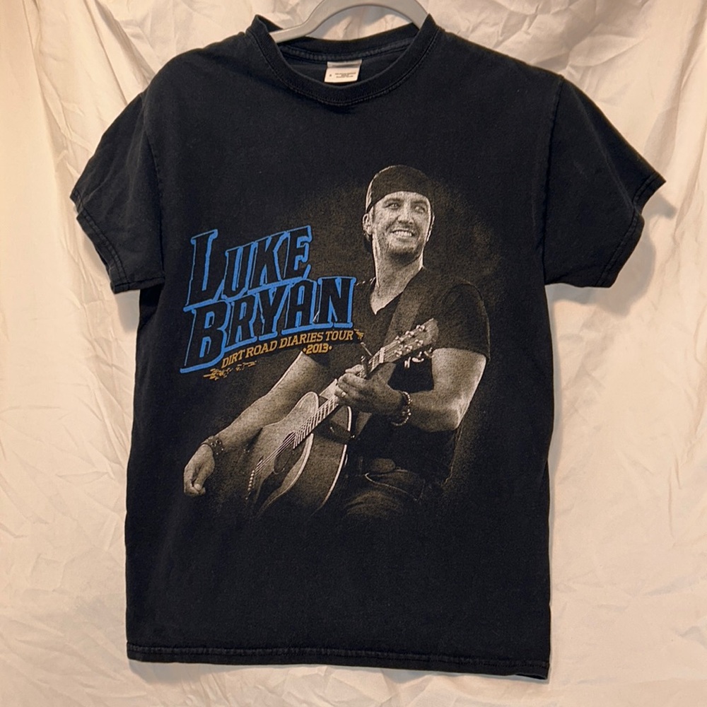 Luke Bryan : Dirt Road Diaries 2013 World Tour T Shirt Black Small